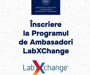 Înscriere la Programul de Ambasadori LabXChange (creat de Universitatea Harvard cu sprijinul Fundației Amgen)