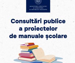Consultări publice a proiectelor de manuale școlare
